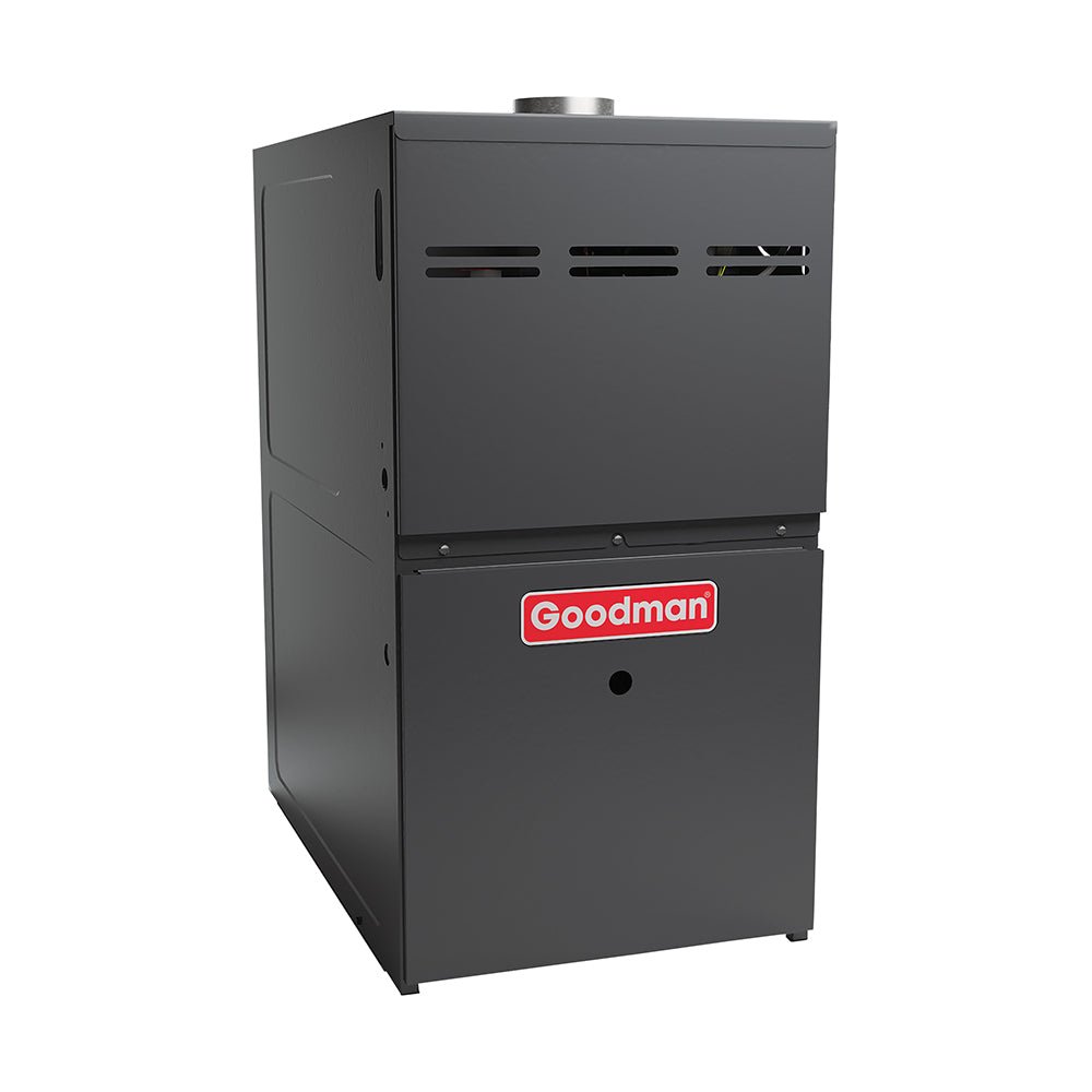 Goodman 96% AFUE Gas Furnace Variable Speed ECM, Two Stage Convertible, GCVC960804CN - acunitsforless.com